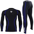 Stock Men Blue Rash Guard Nylon Spandex SRC-103